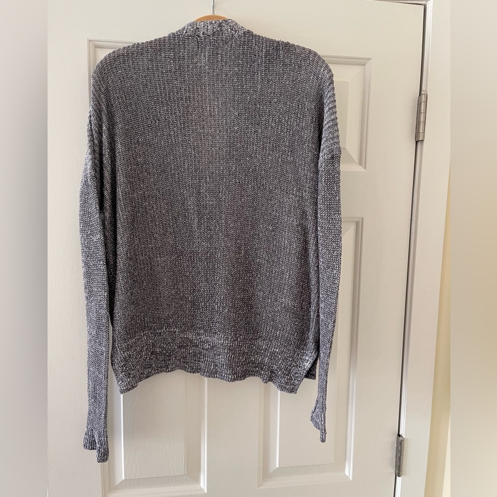 Light Gray Cardigan Sweater - Picture 2 of 4